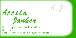 attila janker business card